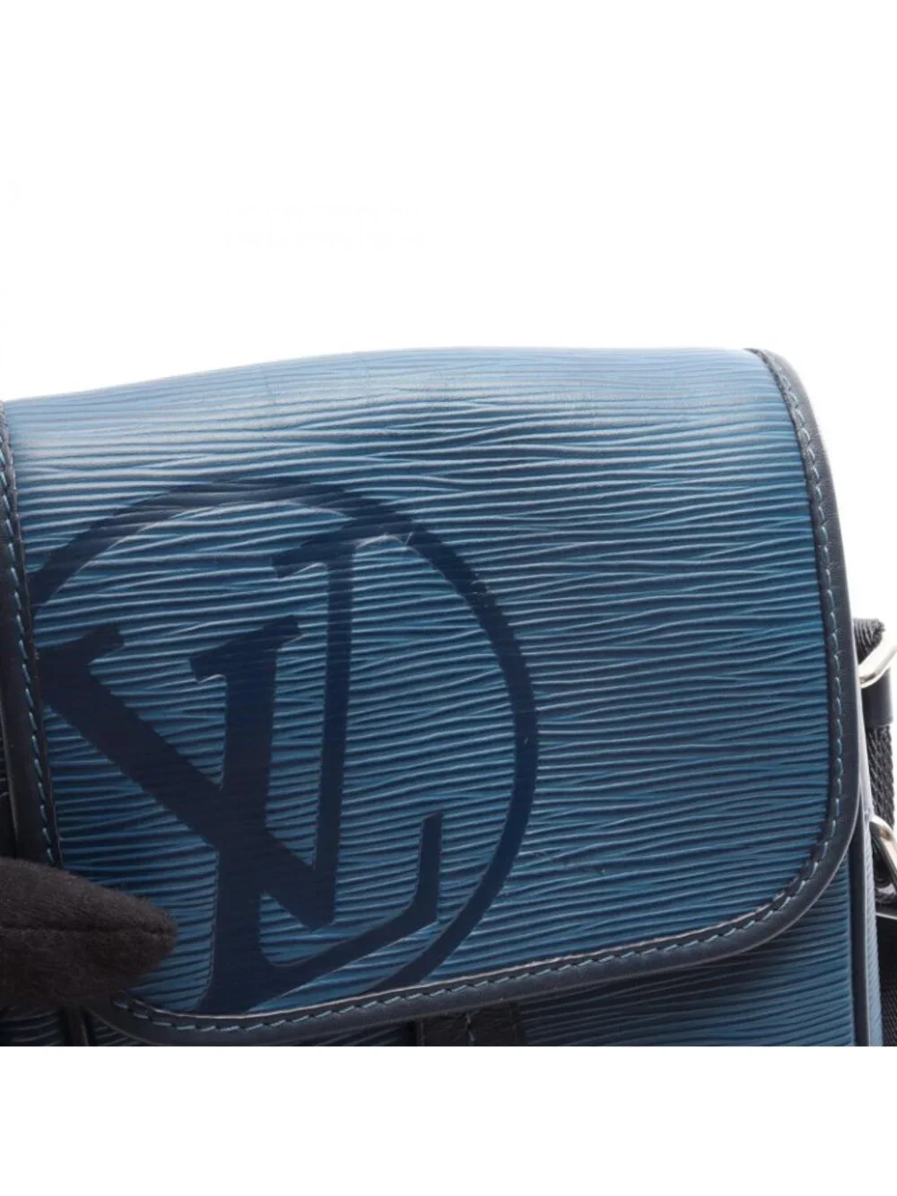 Louis Vuitton Shoulder Bag Messenger Downtown BB Epi Blue Azur Leather